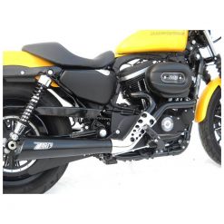 Auspuffanlage ZARD SPORT (2 in 1) in Inox- gebürstet zu Harley Davidson (C
