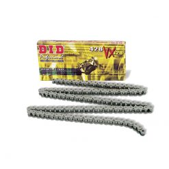 Kette 428 D.I.D 428VX 124L, OX-Ring, in Schwarz mit Nietschloss