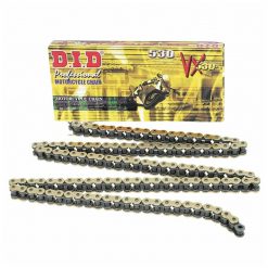 Kette 520 D.I.D 520VX2 114L, OX-Ring, in Gold/Schwarz mit Nietschloss