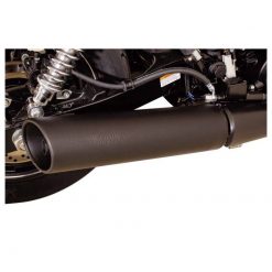 Auspuff REMUS CUSTOM - ROLLED UP CUT (4 Zoll) in SCHWARZ zu HD (CH- Hom.)