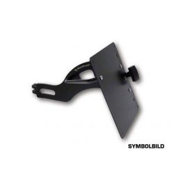 Kennzeichenhalter GENSCHER V2 in SCHWARZ inkl. LED- Beleuchtung & Kennzeic