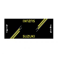 Moto Teppich TECH (Antirutsch- Unterlage) SUZUKI in Gelb - 80 x 190c