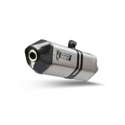 Auspuff MIVV SPEED EDGE in Edelstahl zu Triumph (CH- Homologiert) ben. Kat