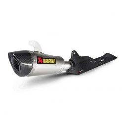 Auspuff AKRAPOVIC SLIP-ON in TITAN mit CARBON-ENDCAP zu Suzuki (CH Homolog