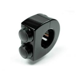Armatur motogadget m-switch (3 Taster) aus Alu in schwarz für Ø 22mm Lenke