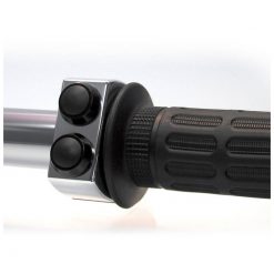 Armatur motogadget m-switch (3 Taster) aus Alu- poliert, Tasten schwarz, f