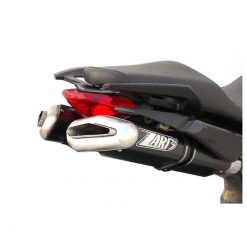 Auspuff ZARD PENTA (2 in 2) in Alu mit Alu- Endcap zu Aprilia (CH- Homolog