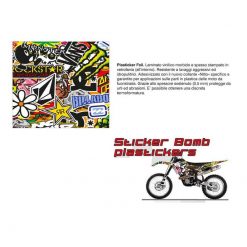 Folie 4R (selbstklebend) in StickerBomb (48 x 66cm) für Überzug (thermofor