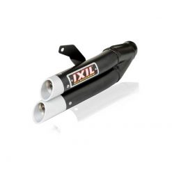 Auspuffanlage IXIL DUAL HYPERLOW (L3XB) in SCHWARZ mit END- CAP in ALU zu