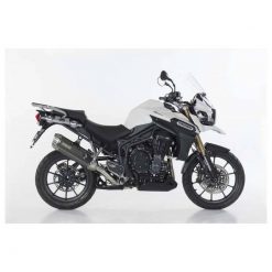 Auspuff BOS DESERT FOX in Carbon zu Triumph (CH-Homologiert)