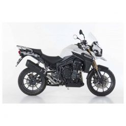 Auspuff BOS DESERT FOX in Black Edition zu Triumph (CH-Homologiert)