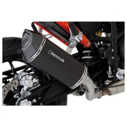 Auspuff REMUS BLACK HAWK in EDELSTAHL SCHWARZ zu Ducati (CH- Homologiert)