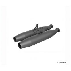 Auspuff REMUS CUSTOM - TAPERED in EDELSTAHL MATT zu Triumph (CH- Homologie