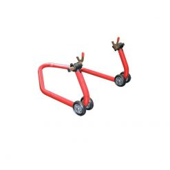 Motorradständer (RS-17/L) BIKE-LIFT HINTEN aus Stahl in ROT (inkl. V- Adap