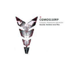 Tankprotektor PRINT MOON COMPASS in rot (134.2 x 222.9mm)