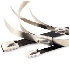 Kabelbinder-Set Highway Hawk (10 Stück) a 5mm x 20cm aus Edelstahl in SCHW