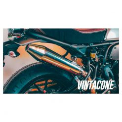 Auspuff GPR Vintacone (Cafe Racer) in inox zu Moto Guzzi (CH-Hom)