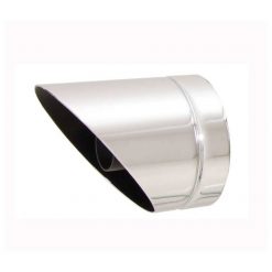 Endkappe REMUS SLASCH CUT (Paar) in SCHWARZ zu Auspuff CUSTOM ohne Endkapp