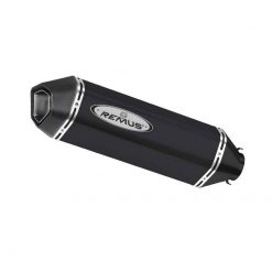 Auspuff REMUS OKAMI in EDELSTAHL SCHWARZ zu Honda (CH- Homologiert) EURO4