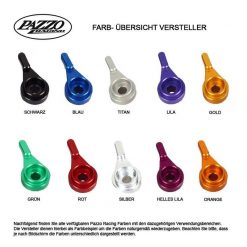 Versteller- Set Pazzo Racing für Brems-/Kupplungshebel in orange