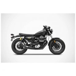 Auspuff ZARD BAD CHILD - SHORT (2 in 2) in Inox zu Moto Guzzi (CH- Homolog