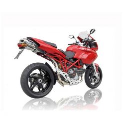 Auspuffanlage ZARD SOTTO SELLA (2 in 1 in 2) in Inox mit Titan- Endcap zu