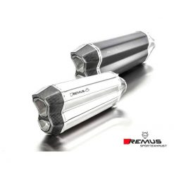 Auspuff REMUS REMUS 8 (EIGHT) in EDELSTAHL MATT zu Triumph (CH- Homologier