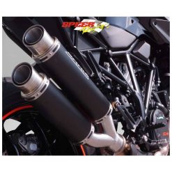 Auspuff BODIS GPX2 in INOX/SCHWARZ (SS/BL) zu KTM (CH- Homologiert) EURO4