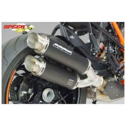 Auspuff BODIS GPX2 in INOX/SCHWARZ (SS/BL) zu KTM (CH- Homologiert) EURO4