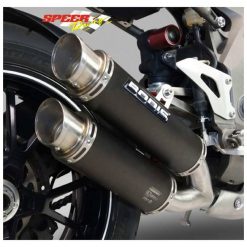 Auspuff BODIS GPX2 in INOX/SCHWARZ (SS/BL) zu Triumph (CH- Homologiert)