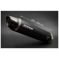 Auspuff BODIS OVAL Q2C in INOX/SCHWARZ (SS/BL) zu Yamaha (CH- Homologiert)