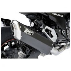 Auspuff ZARD PENTA (2 in 1) in Schwarz mit Alu- Endcap zu Kawasaki (CH- Ho