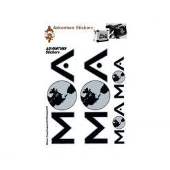 Sticker-Set 4R ADVENTURE M - O - A (20 24cm) in schwarz, geeignet für Sei
