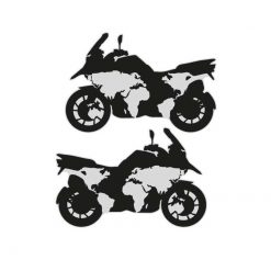 Sticker-Set 4R ADVENTURE GS (20 24cm) in schwarz, geeignet für Seitenkoff