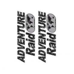 Sticker-Set 4R ADVENTURE RAID (20 24cm) in schwarz, geeignet für Seitenko