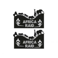 Sticker-Set 4R ADVENTURE AFRICA RAID (20 24cm) in schwarz, geeignet für S