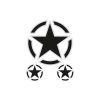 Sticker-Set 4R STAR (10 x 12cm) in schwarz