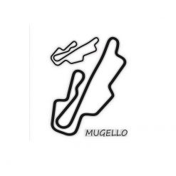 Sticker-Set 4R MUGELLO (10 x 12cm) in schwarz