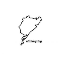 Sticker-Set 4R NÜRBURGRING (10 x 12cm) in schwarz