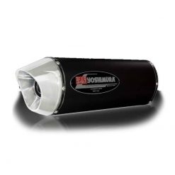 Auspuff Yoshimura OVAL CONE in Metal Magic zu Triumph (CH Homologiert)