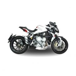 Auspuffanlage QD Power Gun in inox-schwarz zu MV Agusta (CH-Hom)