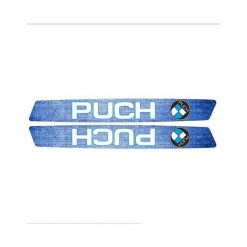 Sticker- Set PUCH BLUE DENIM, für Tank (links und rechts) zu Maxi Rahmen