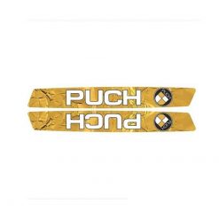 Sticker- Set PUCH GOLDRUSH, für Tank (links und rechts) zu Maxi Rahmen