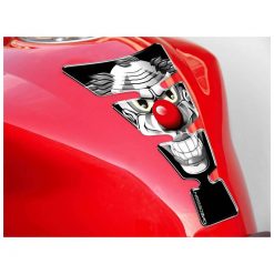 Tankprotektor PRINT SPIRIT CLOWN in grau (128 x 213mm)