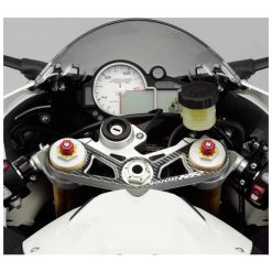 Gabelbrücken- Protektor PRINT in carbon-look zu BMW