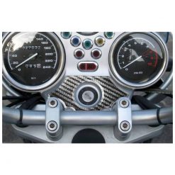 Gabelbrücken- Protektor PRINT in carbon-look zu BMW