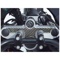 Gabelbrücken- Protektor PRINT in carbon-look zu BMW