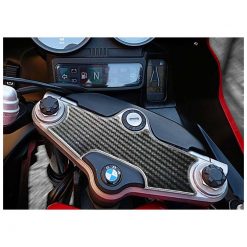 Gabelbrücken- Protektor PRINT in carbon-look zu BMW