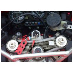 Gabelbrücken- Protektor PRINT in carbon-look zu Honda