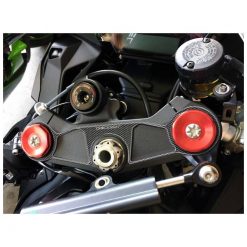 Gabelbrücken- Protektor PRINT in carbon-look zu Kawasaki